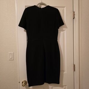 St. John Classic Black Midi Dress